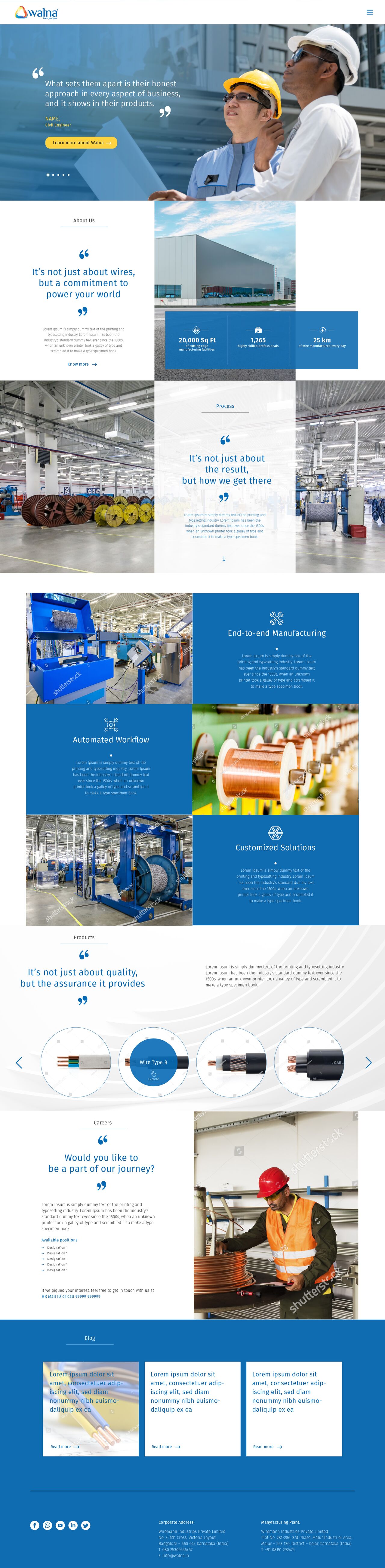 Walna, website