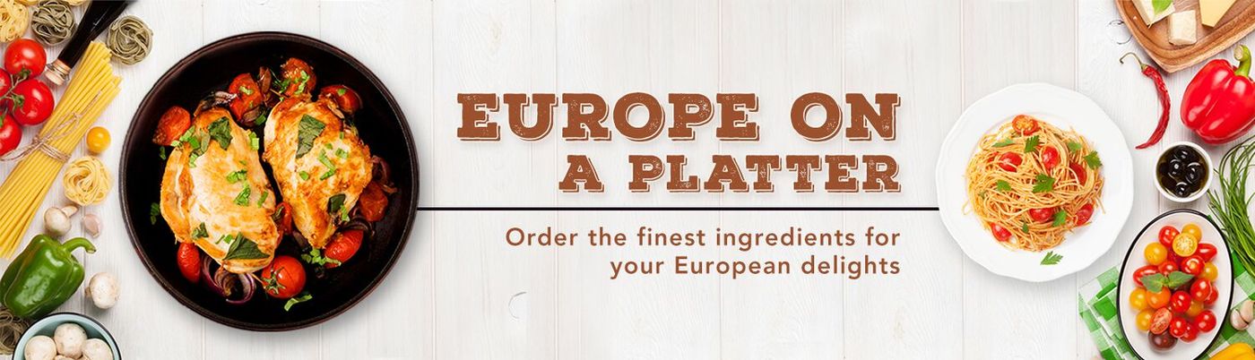 Europe on a platter, web banner