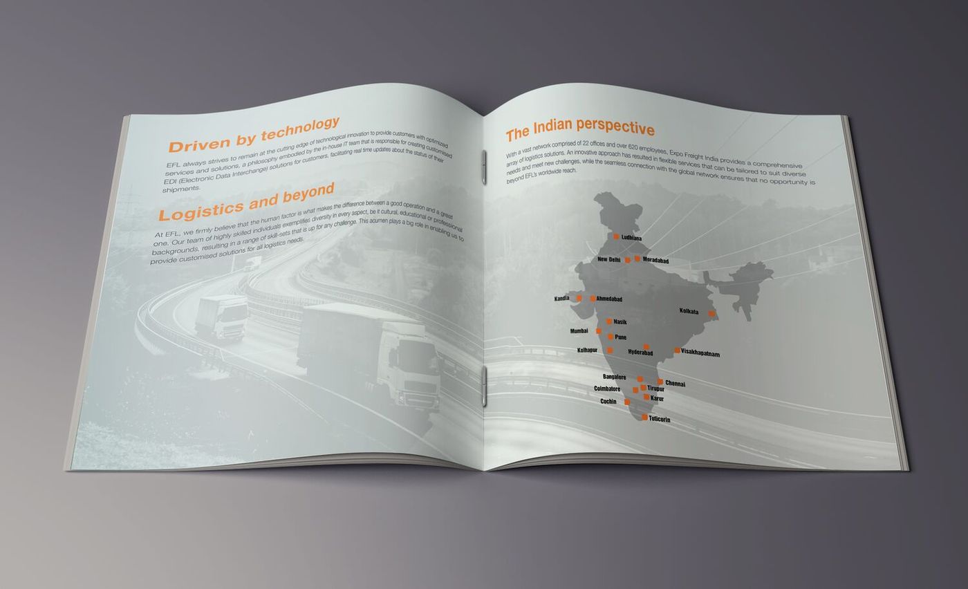 Brochure spread