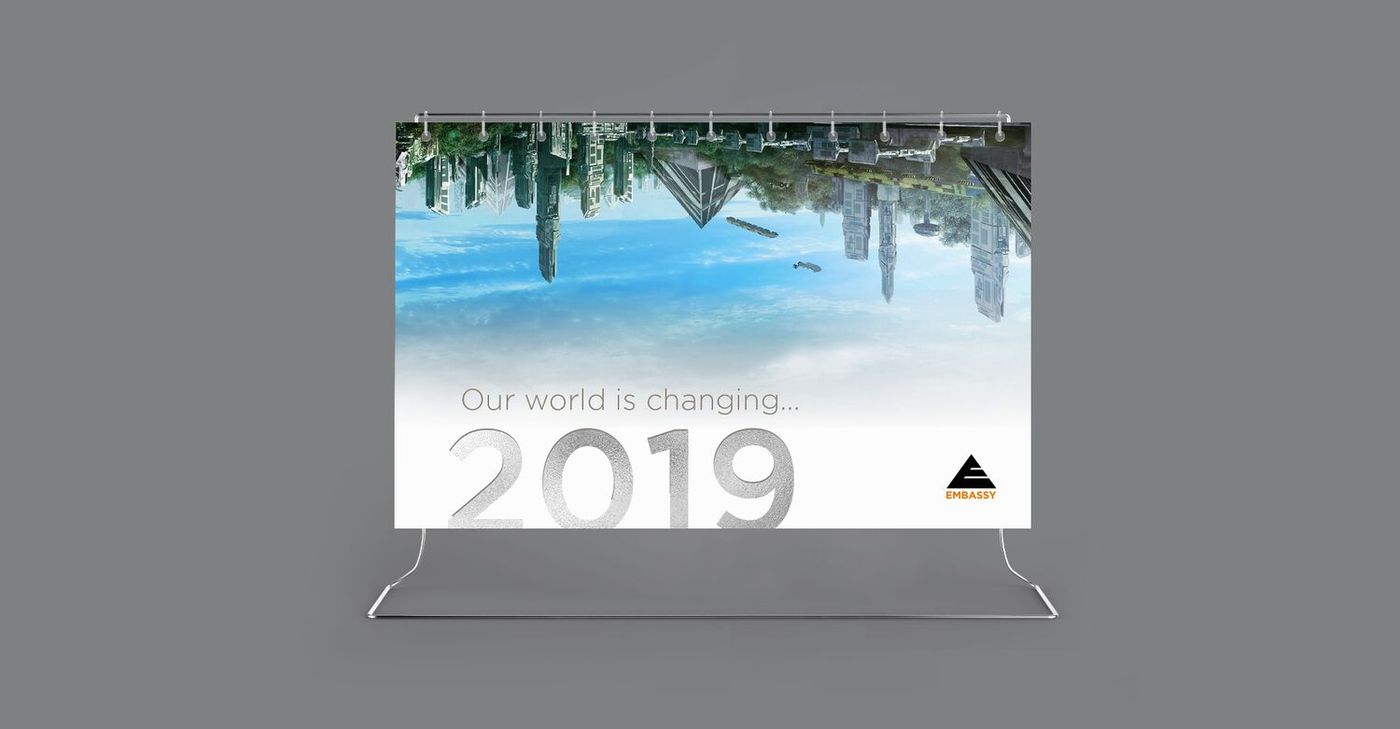 2019 desk calendar
