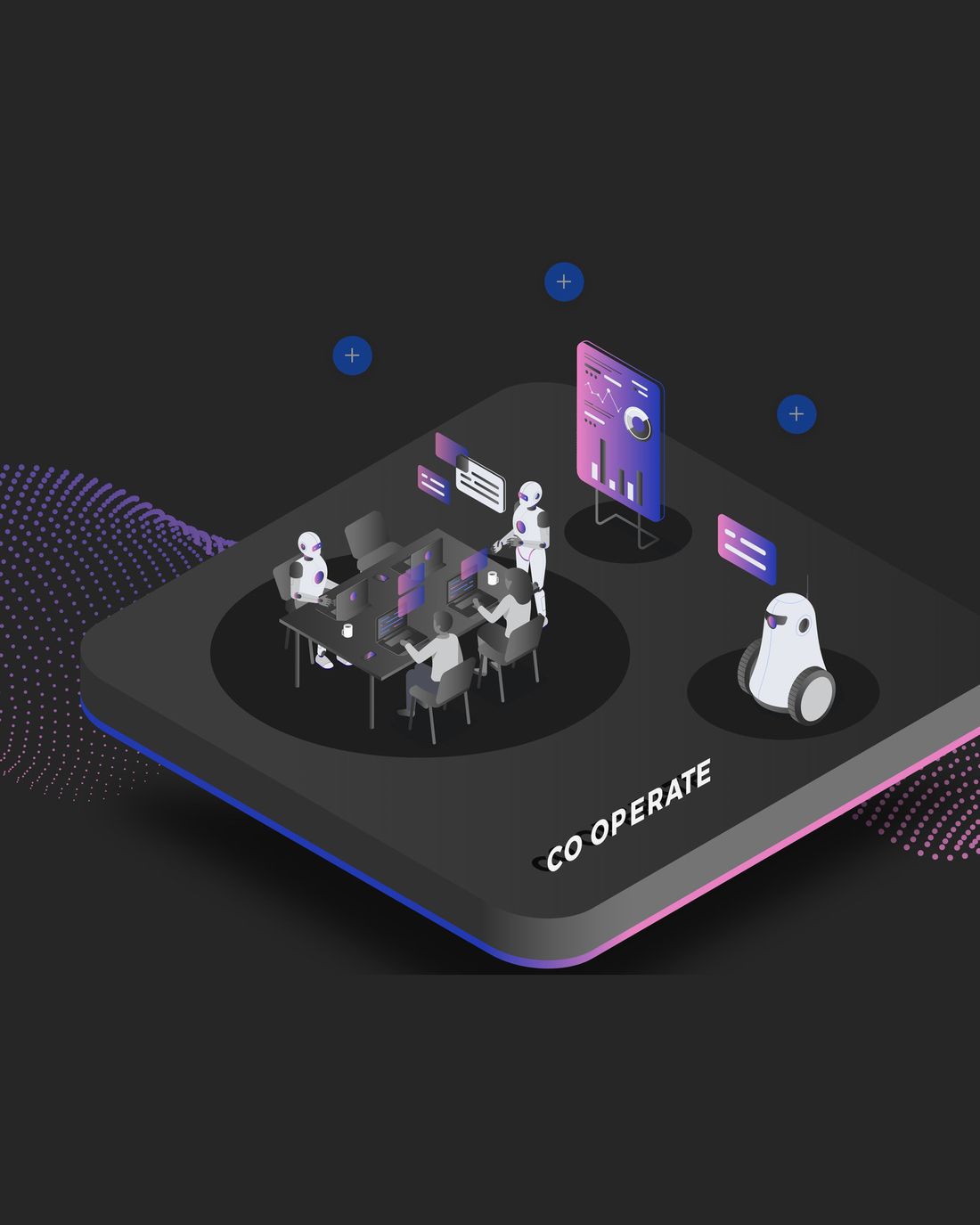 Isometric illustration of the Automation Innovation Centre