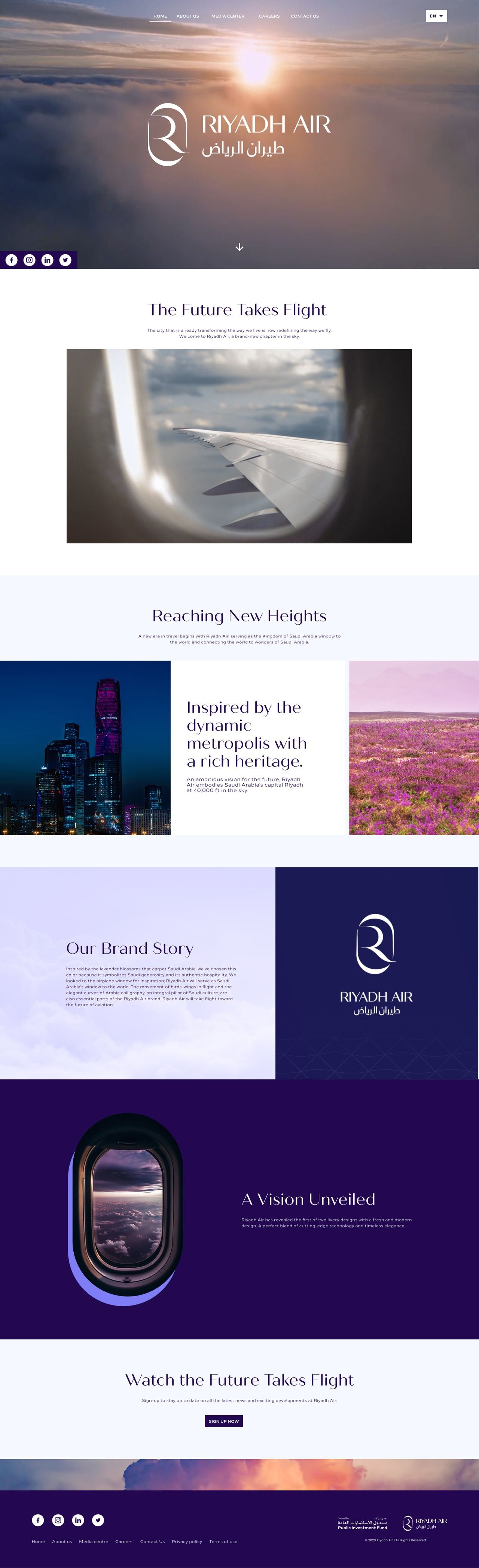 Launch home page, English, desktop