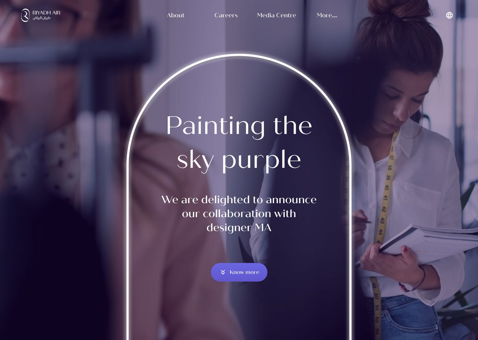 Uniform campaign teaser page: Painting the sky purple