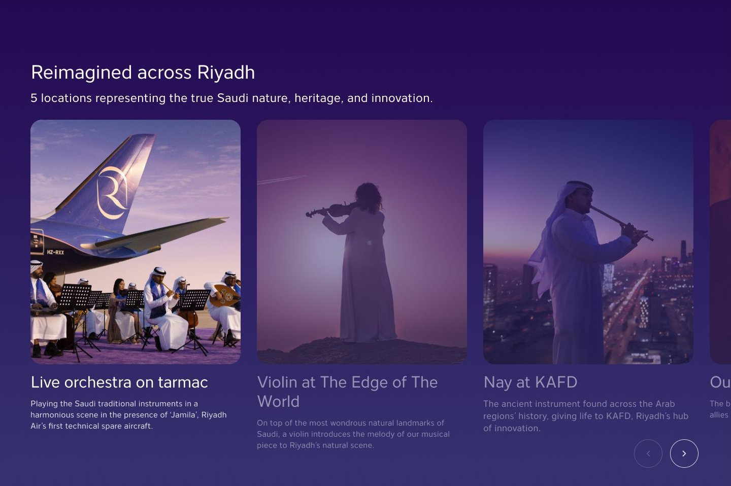 Reimagined across Riyadh carousel